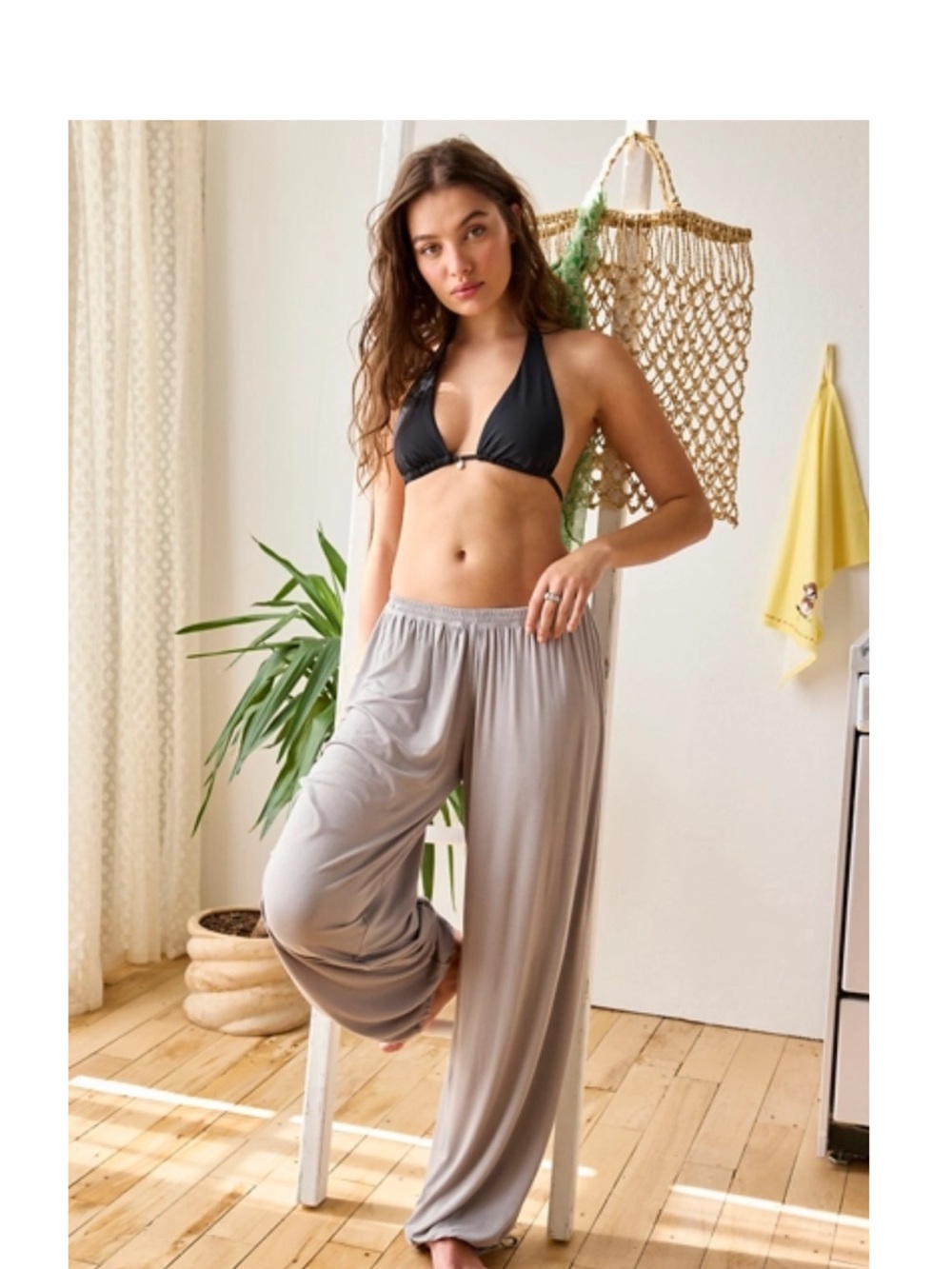 Out from under flowy pants
